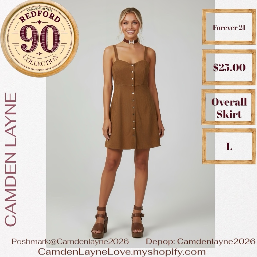 Forever 21 Tan Button-Front Mini Dress - Picture 2 of 6